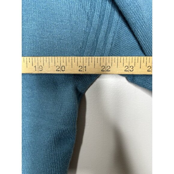 Cyrus Womens Blue Teal Long Sleeve Round Neck Pullover Sweater Size Large NWT - Picture 6 of 8